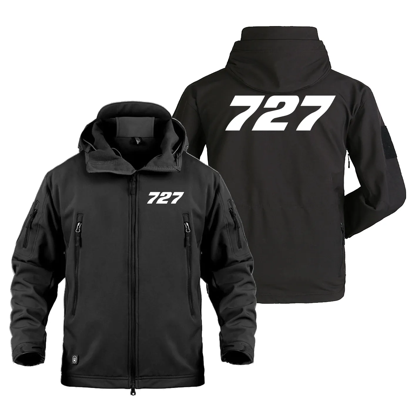 727 Flat Text Designed Military Jackets (Customizable)