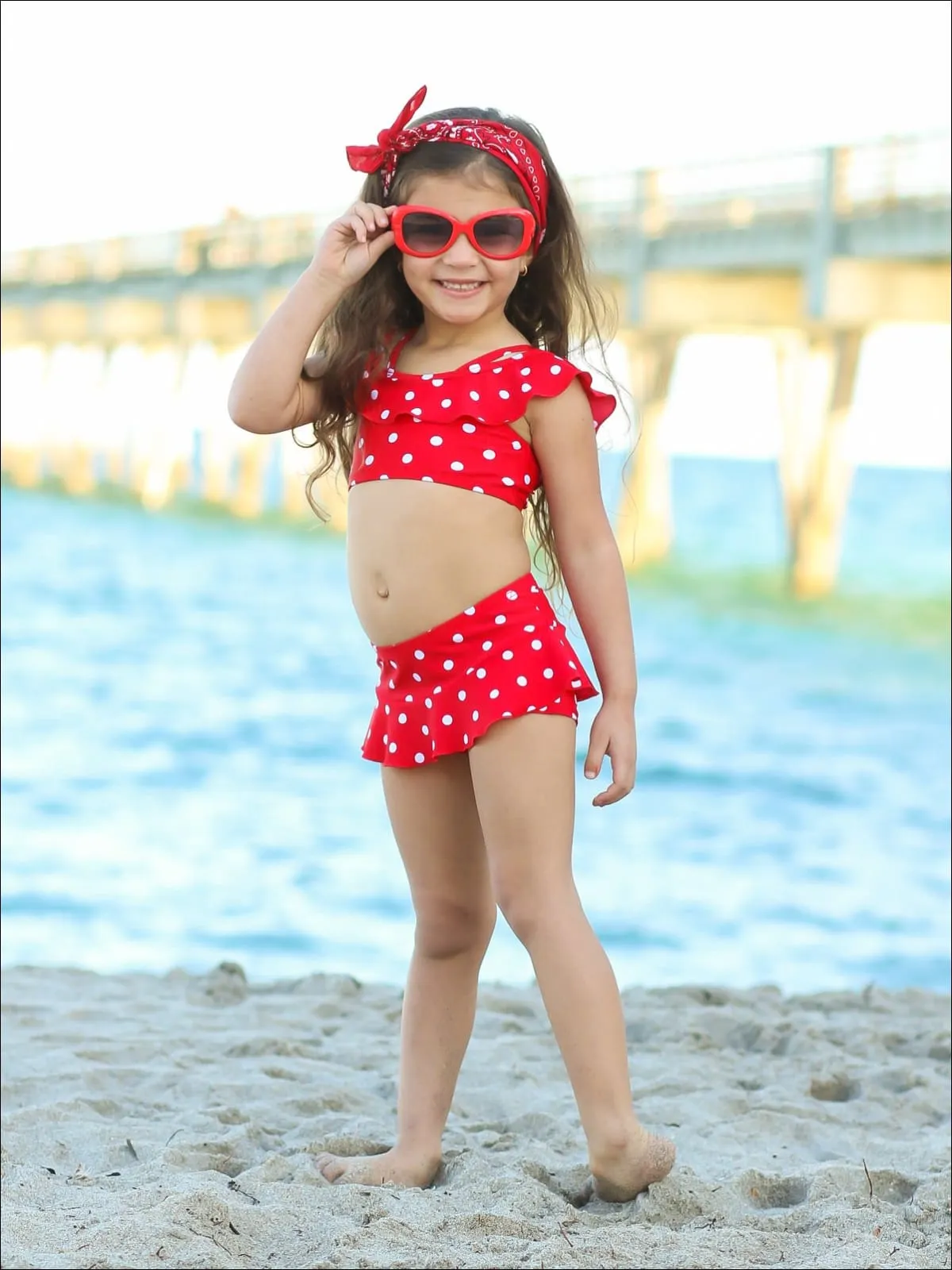 A Whole Dot Of Polka Dots Two Piece Swimsuit