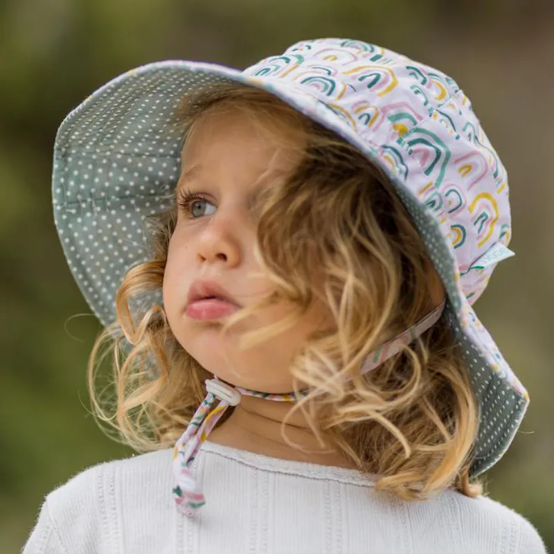 Acorn Floppy Hat - Falling Rainbow