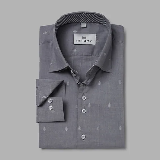 Bay Leaf Grey Cotton Shirt