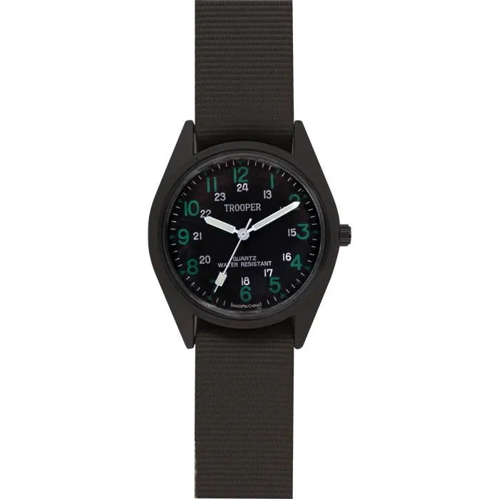 Black - Military GI Style SWAT Watch