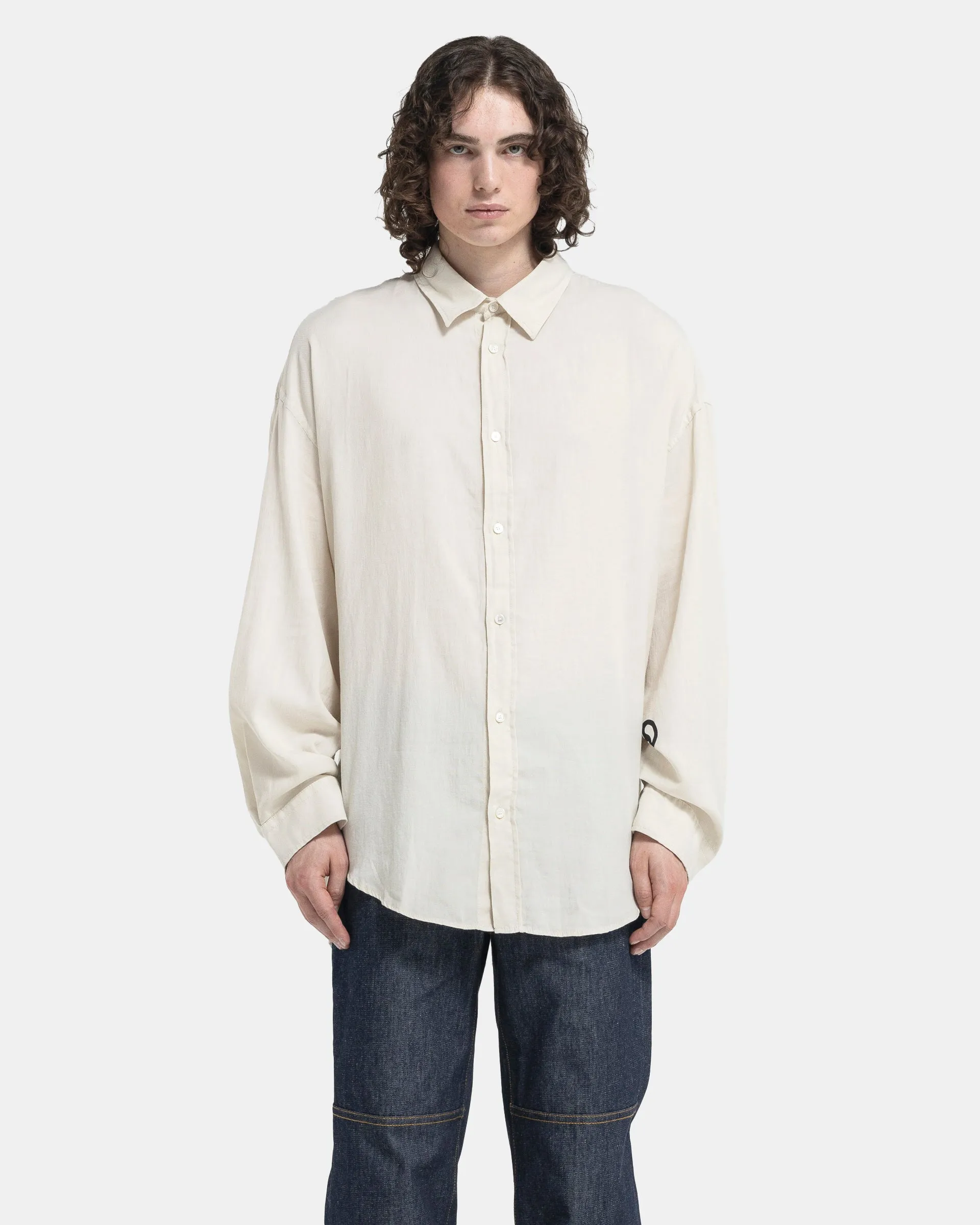 Button-Up Shirt in Off-White