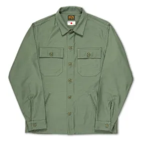 BWS-03 MILITARY OVERSHIRT 10 oz. army green military twill