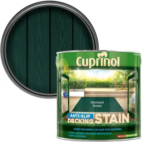 Cuprinol Anti Slip Decking Stain - Vermont Green 2.5L