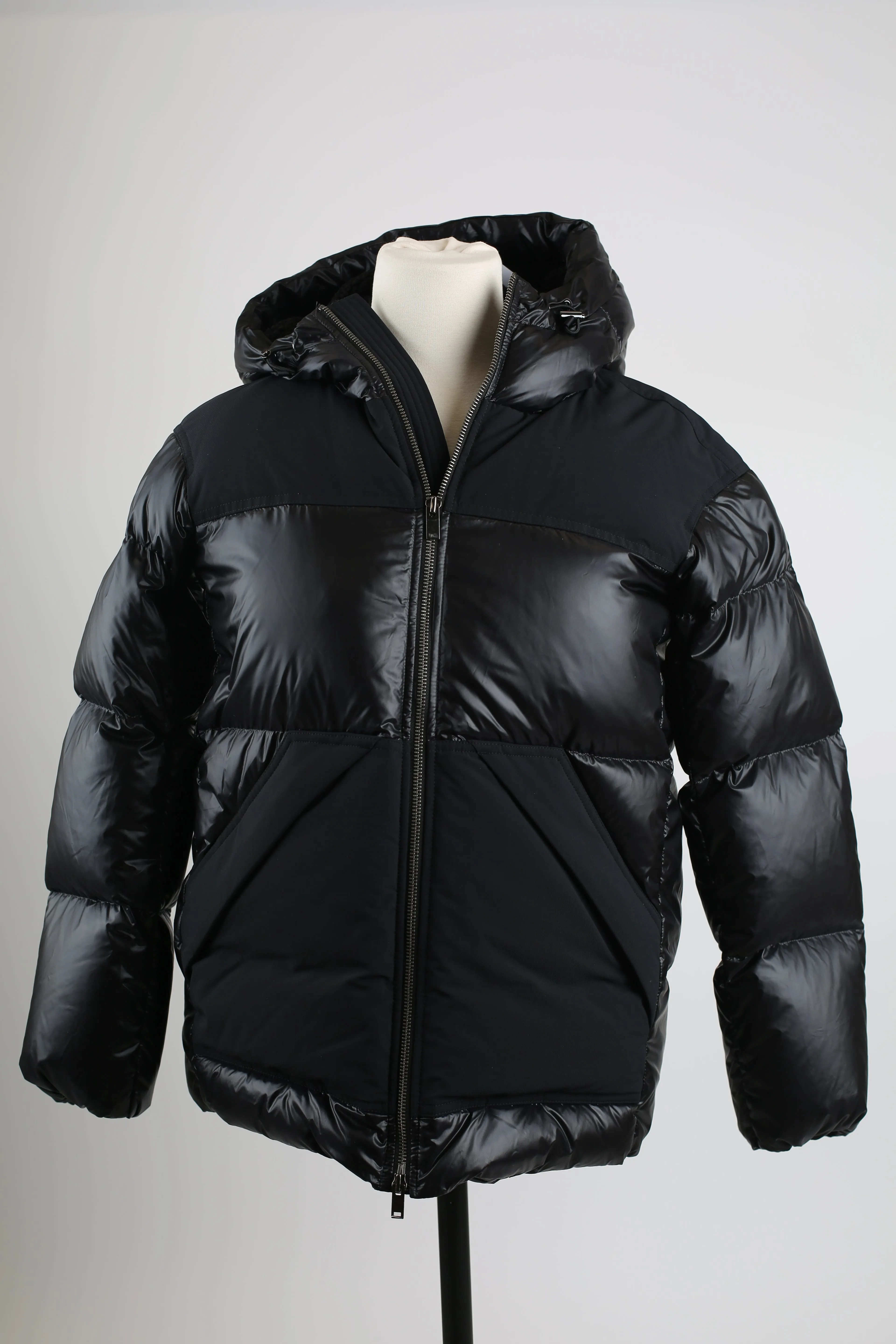 Faux Shearling Lined Down Puffer Jacket