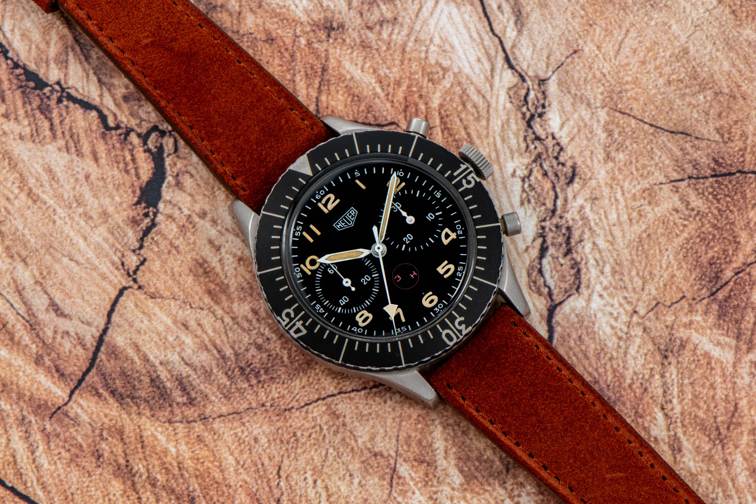 Heuer Bundeswehr 3H Flyback Chronograph