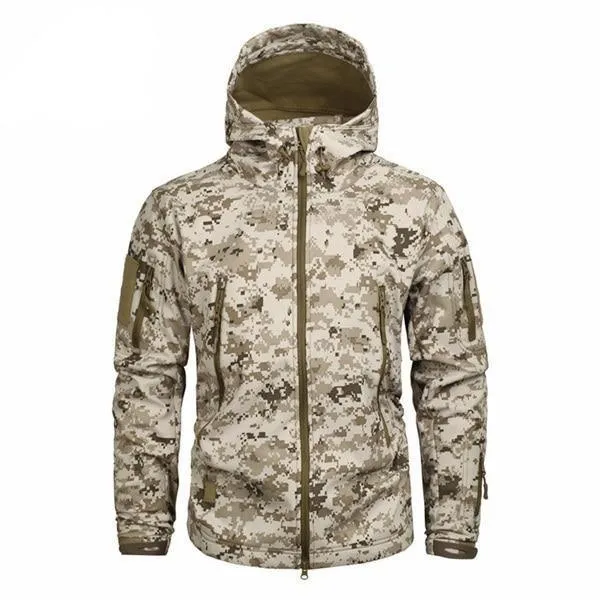 Men's Military Camouflage Fleece Army Jacket/Windbreakers