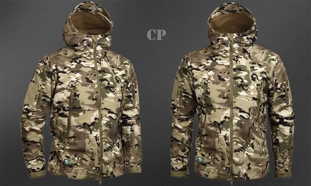 Men's Military Camouflage Fleece Army Jacket/Windbreakers