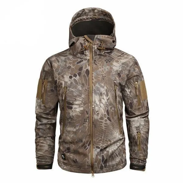 Men's Military Camouflage Fleece Army Jacket/Windbreakers