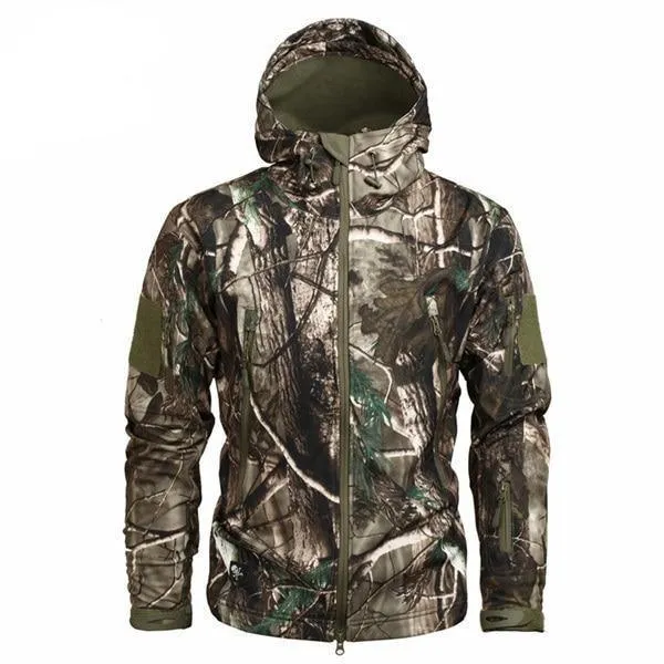 Men's Military Camouflage Fleece Army Jacket/Windbreakers