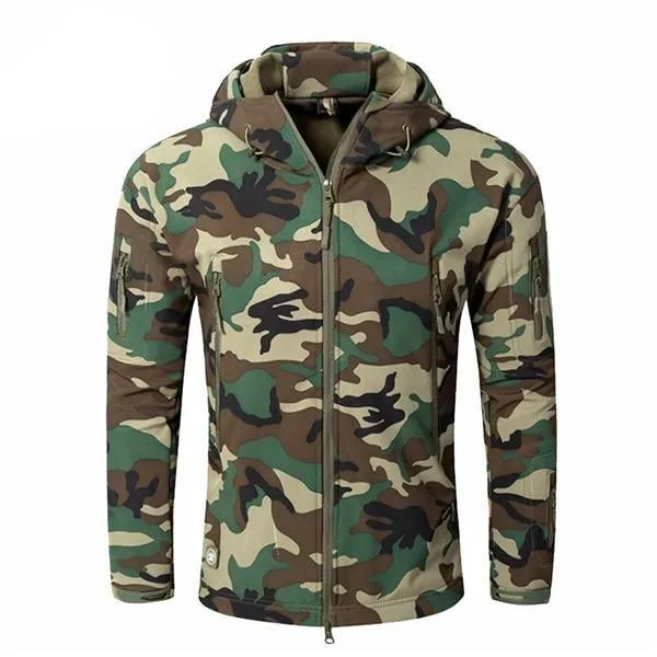 Men's Military Camouflage Fleece Army Jacket/Windbreakers