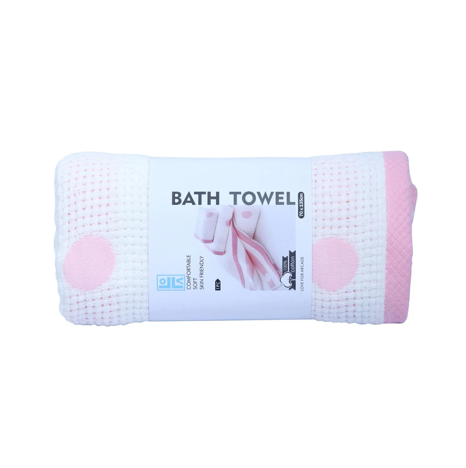 Polka Dot Bath Towel 100% Cotton - Unisex