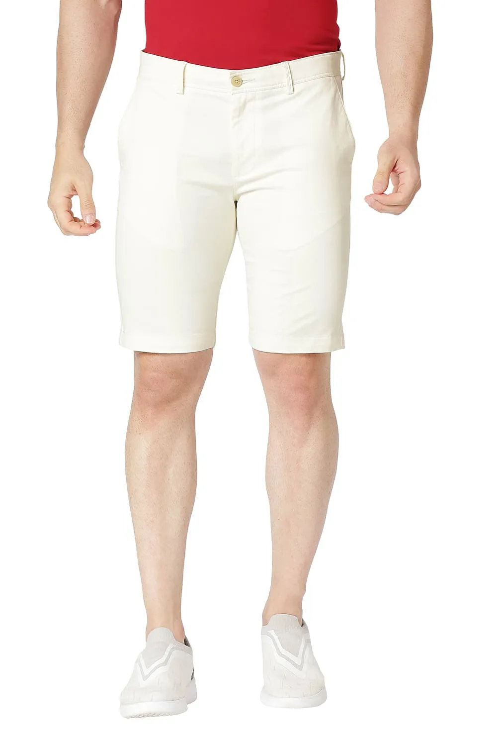 Regular Fit Cotton Stretch Shorts